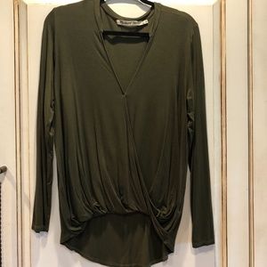 Michael Stars Green Long Sleeve Top